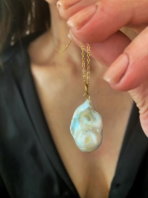 Baroque Pearl Pendant, Pearl Charm Necklace, Large Pendant Necklace, Necklace Bridal, Necklace Pearl, Pearl Pendant Necklace, Pearl Charms, Chunky Necklace, Baroque Pearls