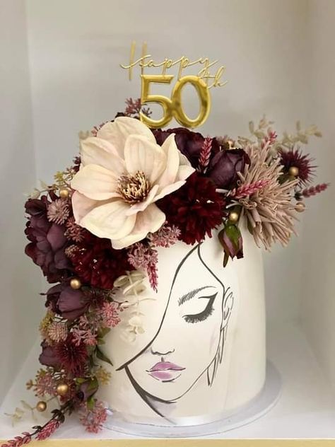 Modern Birthday Cakes, How To Make Wedding Cake, Birthday Cake Decorating Ideas, 60th Birthday Cakes, Elegant Birthday Cakes, Mothers Day Cake, Birthday Cakes For Women, Cake Decorating Ideas, A Birthday Cake