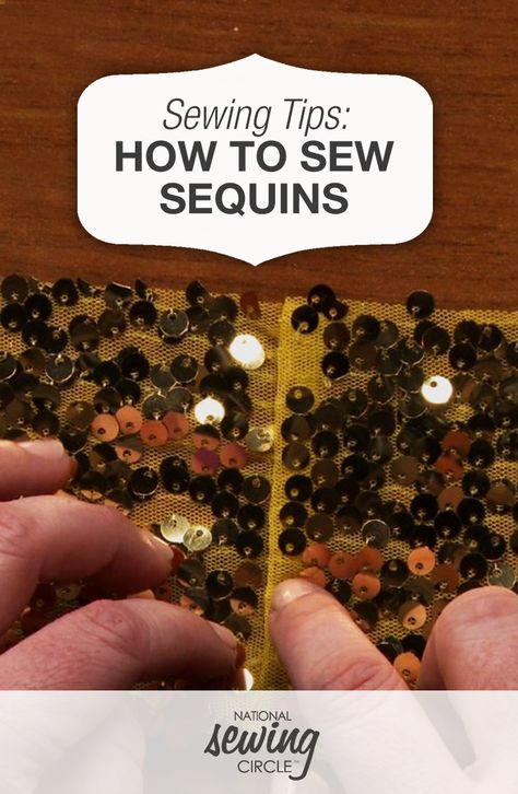 Sequins can be a fun way to add some sparkle to your garments, costumes, accessories, and other sewing projects! Although they may be fun to use, they can also be tricky to sew. Beth Bradley shows us the different types of sequins that can be used, and some basic pointers on how to use them in our projects. How To Sew Sequins, Sew Sequins, Sewing Circles, Beginner Sewing Projects Easy, Leftover Fabric, Sewing Projects For Beginners, Sewing Skills, Diy Couture, Love Sewing