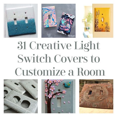 Diy Switch Plate Covers, Light Switch Art Diy, Electrical Cover Ideas, Painted Light Switch Plates Diy, Diy Switch Plate Covers Ideas, Lightswitch Ideas Painting, Diy Light Switch Cover, Light Switch Covers Diy Paint, Diy Outlet Covers