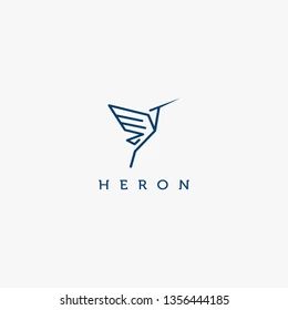 Heron Logo, Heron Illustration, Surf Logo, Logotype Typography, Beach Icon, Find Logo, Fly Logo, Property Design, Bird Logos