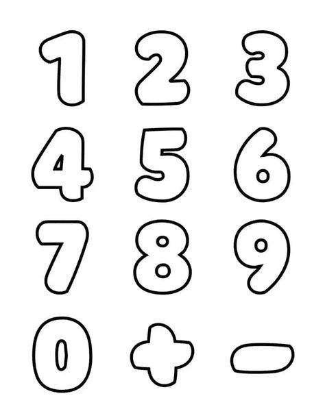 2 Inch Bubble Numbers 0-9 Lettering For Numbers, Bubble Letter Fonts Numbers, Alphabet Fonts Numbers, Bullet Journal Fonts Numbers, Number Fonts Bubble, 2024 Bubble Letters, Numbers Bubble Letters, Numbers Drawing Design, Font Ideas Numbers