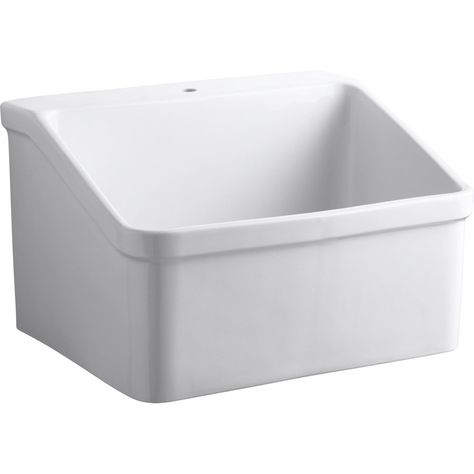 Laundry Room Sink, Basin White, Laundry Room Inspiration, Utility Sink, Laundry Sink, Single Basin, Laundry Room Storage, Laundry Mud Room, Single Hole Faucet