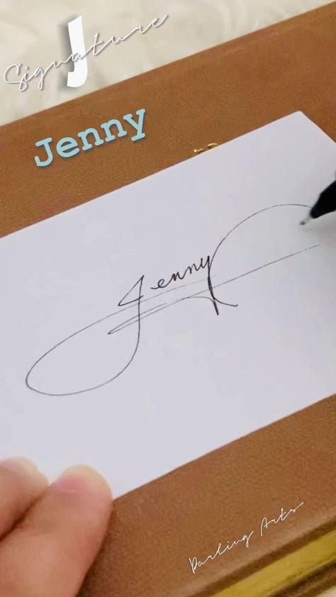 Letter J Signature/ How to write letter J signature/ J Signature Ideas for Jenny #signature #signatureideas #lettering #signs #signatureideas #fbreels #fbreels23 #fbreelsvideo #fbyシviral #signatureforjenny | Darling Signatures and Calligraphy | Sugartapes · Morning Light (Instrumental) J Letter Signature, J Signature Ideas, J Signature, Motivation Calendar, Cursive Letters Fancy, Fancy Cursive, J Names, Cool Signatures, Business Notes