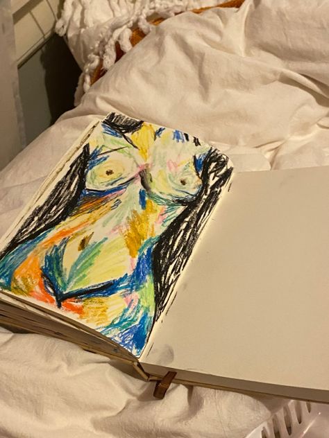 Oil Pastel Journal, Aesthetic Oil Pastel Art, Pastel Art Ideas, Oil Pastel Colours, Oil Pastels Painting, Trash Art, Art Journal Therapy, Soyut Sanat Tabloları, Oil Pastel Art