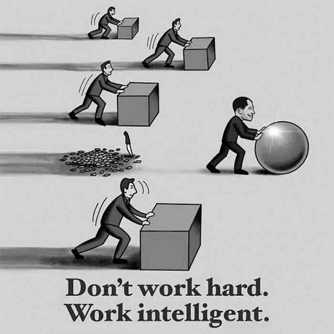 Don't work hard, work smart. Motivational quote. Work Smart Quotes, Work Cartoons, Chill Quotes, Hard Words, Work Images, Hard Work Quotes, Smart Quotes, Hard Quotes, Powerful Motivational Quotes