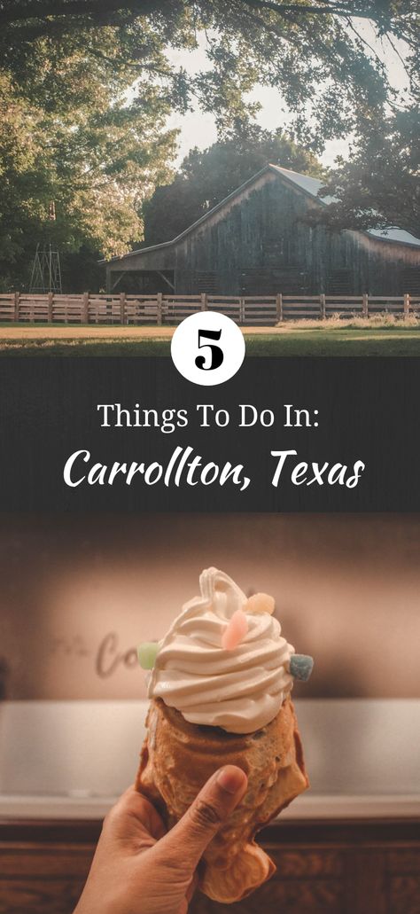 Carrollton, Texas is one of the most underrated suburbs in DFW. Known for its heavy Asian influence, Carrollton is now all Instagram backdrops and pretty dessert shops. 40 minutes from Dallas, Carrollton is still (surprisingly) undiscovered, but if you love date night spots, AYCE Korean BBQ, coffee, and soft-serve filled taiyaki, this is the perfect day trip from Dallas. #Travel | #Texas | #Carrollton | #Koreatown | #Dallas | #DFW | #KoreanBBQ | #Coffee | #Taiyaki | #Korea | #SouthKorea Day Trips From Dallas, Carrollton Texas, Dallas Travel, Travel Texas, Canada Travel Guide, Pretty Dessert, Beautiful Travel Destinations, Korean Bbq, Texas Travel