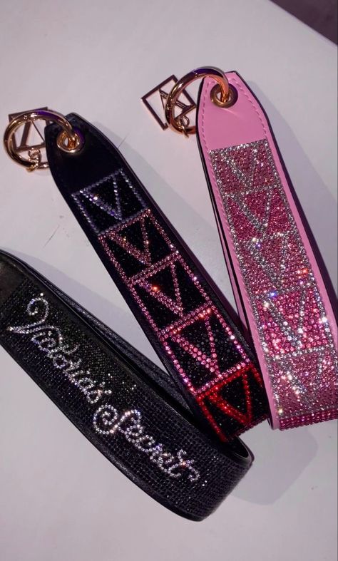 Victoria Secret Wristlet Strap, Victoria’s Secret Keychain, Victoria Secret Keychain Wristlet, Wristlet Keychain Aesthetic, Aesthetic Key Chains, Womens Keychains, Vs Keychain, Aesthetic Car Keys, Victoria Secret Keychain