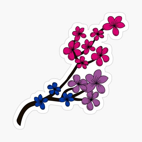 Get my art printed on awesome products. Support me at Redbubble #RBandME: https://www.redbubble.com/i/sticker/Subtle-Bisexual-Pride-Flowers-Bisexual-flowers-3-by-tiredandbored/99812886.EJUG5?asc=u Cute Lgbtq Stickers, Subtle Queer Art, Pride Stickers Printable, Pride Flowers, Lgbt Sticker, Bujo Stickers, Bisexual Flag, Pride Stickers, Coloring Stickers