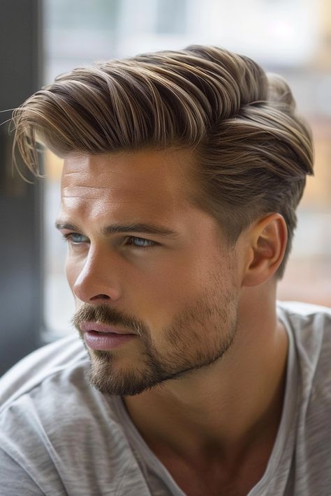 Mens Messy Hairstyles, Beard Tips, Beard Styles Short, Short Beard, Great Beards, Men Haircut Styles, Beard Styles For Men, Mens Haircuts Fade, Corte De Cabelo Masculino