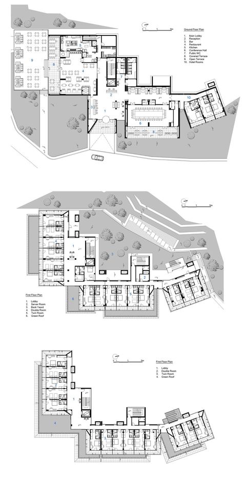 Mountain Hotel Architecture Plan, Mountain Resort Design Plan Layout, Resort Administration Floor Plan, Hotel Plans Architecture Projects, Resort Hotel Design Architecture Plan, Resort Plans Architecture, Lobby Resort Design, Resort Admin Block Plan, Hotels Floor Plans