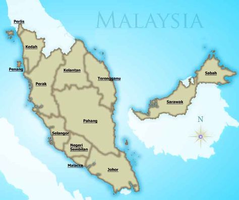 Peta Malaysia, Map Of Malaysia, Malaysia Map, Peta Asia, History Of Malaysia, Malaysia Tourism, Travel Book Design, Penang Island, Survival Knots