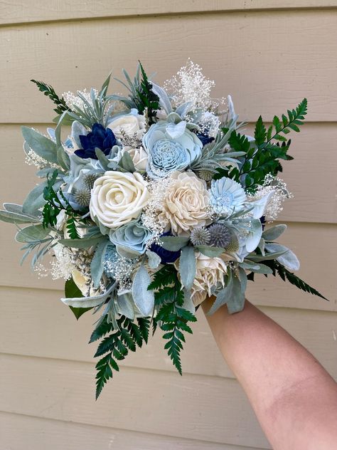 Light Blue Bridal Bouquet, Turquoise Wedding Bouquets, Hoco Bouquet, Cute Bouquets, Hoco Flowers, Medium Bouquet, Corsages Wedding, Blue Bridal Bouquet, Homecoming Flowers