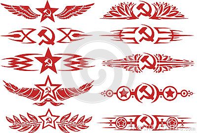 Typographic Tattoo, Earth Flag, Hammer And Sickle, Western Artwork, Soviet Art, Star Tattoos, Blue Band, Retro Poster, Doodle Art