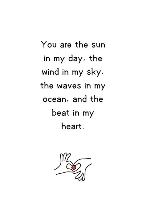 Love quotes for him - 36. You are the sun in my day, the wind in my sky, the waves in my ocean, and the beat in my heart. True Love. #love #happiness #relationship #family #lovequotes #happinessquotes #relationshipquotes #beautifulwords #cute #cutemessage #lovemessage #life Ocean Quotes Love, Ocean Love Quotes, Beach Love Quotes, Ending Relationship Quotes, True Love Quotes For Him, Writing Aesthetic, Personality Growth, Funny Motivational Quotes, Sunshine Quotes