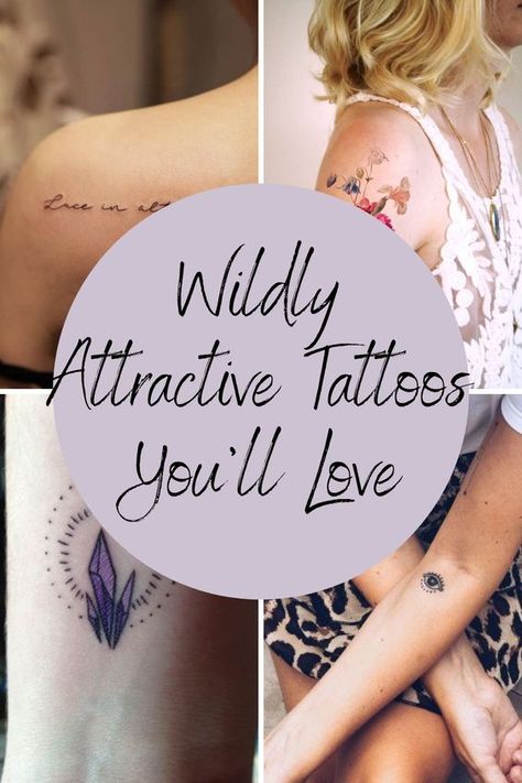 Wildly Attractive Tattoos You'll Love - Tattoo Glee Small Tattoos For Chest Women, Life Is Art Tattoo, Tattoo Small Female, Feminine Tattoo Ideas Unique, Feminine Tattoos Hip, Dope Tattoos Creative Small, Dainty Women’s Tattoos, Mother Of 3 Tattoos, Tattoos For Women Forearm Unique