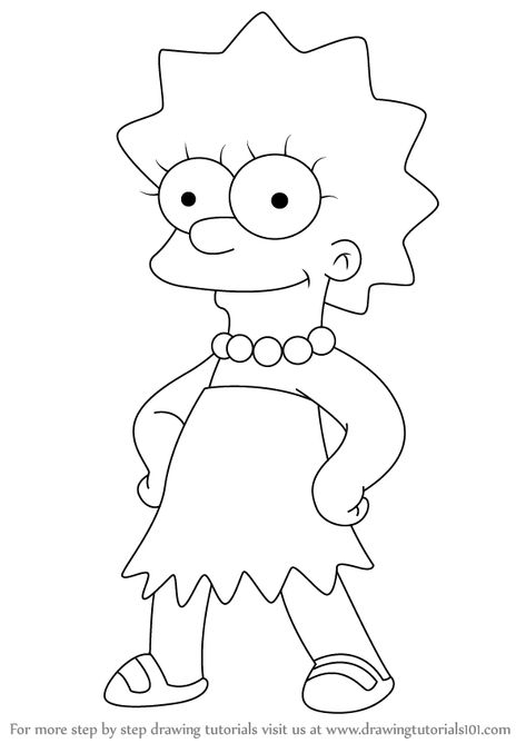 Simpsons Drawings, Disney Drawings Sketches, Easy Drawings For Beginners, Easy Cartoon Drawings, Drawing Tutorials For Kids, Disney Art Drawings, Drawing Cartoon Characters, Easy Doodles Drawings, Simple Cartoon