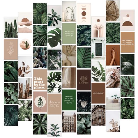 PRICES MAY VARY. GIVE YOUR AESTHETIC WALLS A STORY AND LIGHT IT UP! Botanical wall collage kit set of 50 plants and floral posters to give you unique style for creating botanical wall decor. These boho posters are printed on thick (350gsm) glossy cardstock paper professionally and will be a trendy and timeless decoration for your aesthetic room decor. BOHEMIAN VIBES - Let's light up your empty walls with photo collage kit! Express your aesthetic wall decor with these 50 eye-catching botanical ph Collage Kit Aesthetic, Botanical Bedroom, Dark Academia Room Decor, Floral Posters, Academia Room, Staircase Wall Decor, Bedroom Decor For Women, Light Academia Room Decor, Botanical Collage