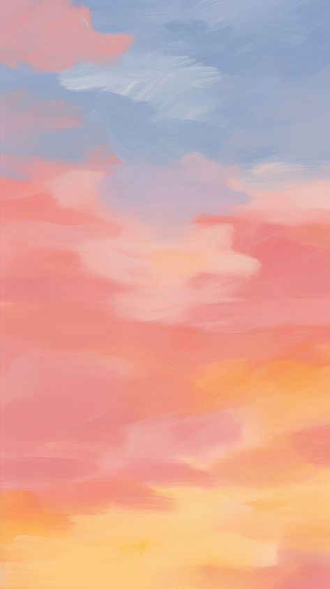 Sunrise sky backgrounds painting outdoors. AI generated Image by rawpixel. | premium image by rawpixel.com / Jigsaw Pink Sunrise Wallpaper, Sunset Sunrise Painting, Sunrise Abstract Painting, Colourful Background Aesthetic, Ombre Sky Painting, Phone Backgrounds Orange, Sunrise Colour Palette, Sunrise Graphic Design, Acrylic Sunrise Painting