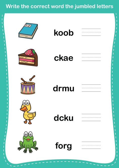 Correct the jumbled letters Opposite Words For Kids, Free English Worksheets, Jumbled Words, Words Worksheet, Worksheets For Class 1, Unscramble Words, Materi Bahasa Inggris, English Grammar For Kids, English Worksheets For Kindergarten