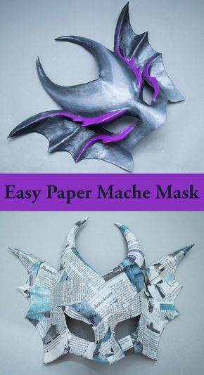 Using paper mache to create custom masks is an age old tradition, and there are a lot of ways to do it. Learn how to use wire mesh and paper strips to create a base that is perfectly fitted to your face. This is a really simple technique that produces some pretty great results. Easy Paper Mache, Mascara Papel Mache, Paper Mache Masks, Custom Masks, Paper Mache Projects, Paper Mache Mask, Dragon Mask, Dragon Costume, Paper Mache Sculpture