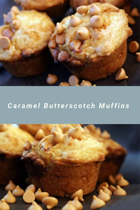 Caramel Butterscotch Muffins are going to bring so much simple sweetness into your life. This quick and easy muffin recipe is perfect for sharing, so raise the vibration of everyone around you with an awesome treat. #muffinrecipe #caramel #butterscotch Butterscotch Muffins, Recipe Printables, Easy Muffin Recipe, Muffin Tops, Simple Muffin Recipe, Wedding Cake Recipe, Butterscotch Chips, Awesome Recipes, Muffin Recipe