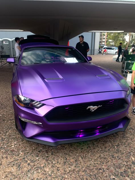 Dark Purple Mustang, Mustang Purple, Pink Mustang, Purple Mustang, Purple Car, Girly Car, Mustang Convertible, Vw T1, Mustang Cars