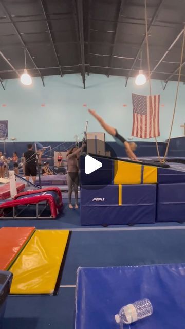 Coach KJ on Instagram: "My favorite drill for finding that perfect entry angle😍 • • • #gymnast #gymnastics #gymnasticscoach #vault #vaultdrills #blocking #equaloppositereaction #blockangle #entryangle #vaultdrill #buildingalegacy #foryoupage #explorepage" Half On Vault Drills, Vault Drills Gymnastics, Gymnastics Drills, Gymnastics Beam, Gymnastics Coach, Gymnastics Coaching, Gymnastics Videos, Gymnast, Vaulting