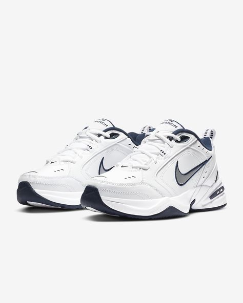 Nike Air Monarch IV Men's Training Shoe. Nike GB Best Sandals For Men, Air Monarch Iv, Nike Air Monarch Iv, Nike Air Monarch, Gymnastics Shoes, Nike Training Shoes, Basket Sport, Sport Nike, Dr Shoes