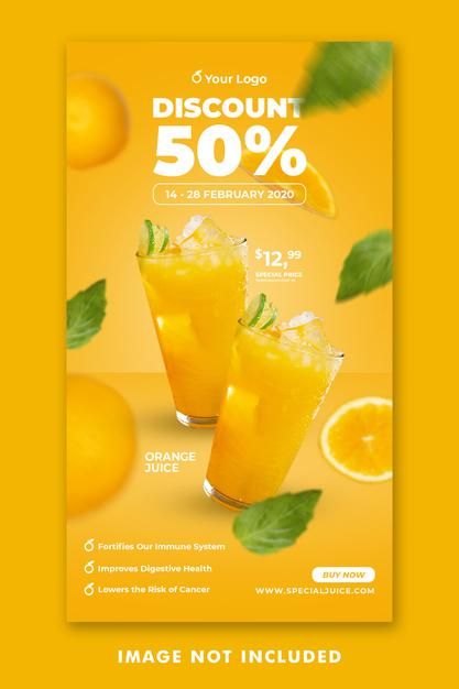 Juice Instagram Post, Juice Social Media Design, Juice Social Media Post, Restaurant Promotions, Juice Ad, Makanan Rendah Kalori, Facebook Ads Design, Instagram Stories Template, Beverage Poster