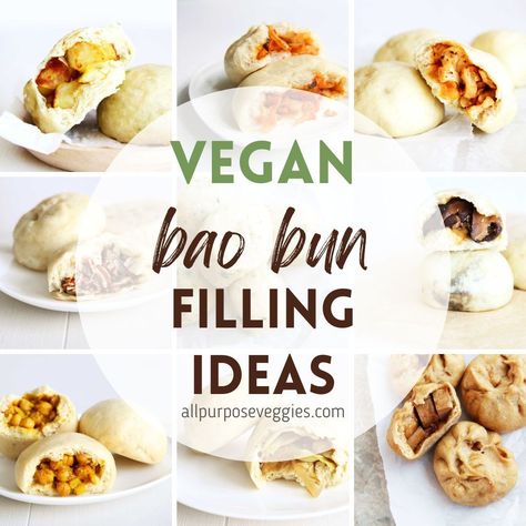 Bun Filling Ideas, Steamed Bun Dough Recipe, Bun Dough Recipe, Vegan Bao, Potato Filling Recipe, Bbq Jackfruit, Nice Cream Recipe, Paste Recipe, Bao Buns