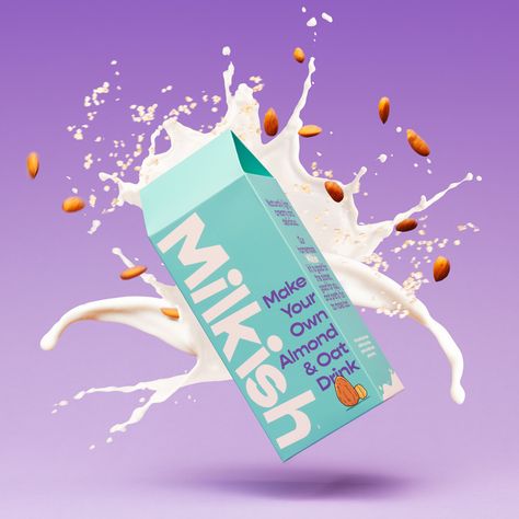 Watch out skim and 2%, there's a new sheriff in town. Milk Advertising, Protein Milk, Kids Packaging, Rhode Skin, Milk Packaging, Dairy Free Alternatives, Vegan Milk, Food Branding, Milk Production