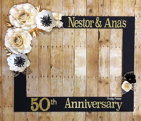 50th Wedding Anniversary Selfie Frame party prop 50th Wedding Anniversary Party Decor, 50th Anniversary Party Decorations, 25th Anniversary Decorations, 50th Year Wedding Anniversary, 50th Wedding Anniversary Decorations, 25th Wedding Anniversary Party, Wedding Anniversary Party Decorations, 50th Anniversary Decorations, 40th Anniversary Party