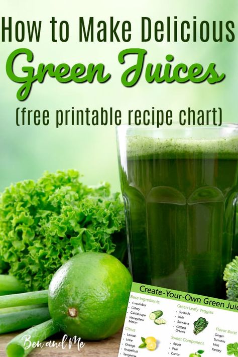 Create your own delicious green juice recipes with this simple formula. Includes printable template to hang on your fridge and a yummy green juice recipe to get you started. #juicerecipes #juicing #howtojuice #fatsickandnearlydead #meangreenjuicerecipe Juice Recipes With Spinach, Suja Juice Recipes, Superfood Juice Recipes, Homemade Green Juice Recipes, Green Juice Recipes For Beginners, Green Juicing Recipes, Mean Green Juice Recipe, Easy Green Juice Recipe, Best Green Juice Recipe