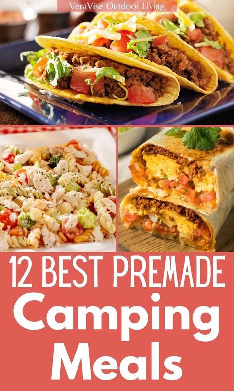 Bulk Camping Meals, Camping Dump Meals, Camping Freezer Meals Dinners, Campout Food Ideas, Camping Noodle Recipes, Meal Ideas For Cabin Vacation, Camping Recipes For Two, Healthy Make Ahead Camping Meals, Premade Food For Camping