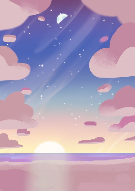 Steven Universe Background, Universe Wallpaper, Steven Universe Wallpaper, Desain Quilling, Wallpaper Collage, Bee And Puppycat, Matching Wallpaper, Steven Universe Fanart, Macbook Wallpaper