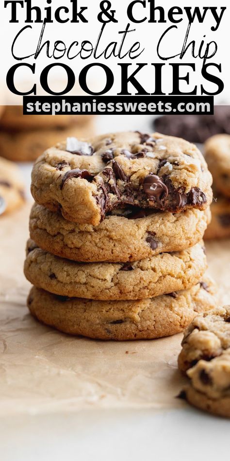 These brown butter chocolate chip cookies are thick, chewy, and bakery style cookies. They are rich and gourmet made with chocolate chips and mini chocolate chips. Chocolate Chip Cookies Recipe Light And Cakey, Super Chewy Chocolate Chip Cookies, The Best Brown Butter Choc Chip Cookies, Chunky Chewy Chocolate Chip Cookies, Thick Brown Butter Chocolate Chip Cookies, Thick Chunky Chocolate Chip Cookies, Cake Batter Blondie Crumbl Cookie, Nyc Chocolate Chip Cookies, The Best Chewy Chocolate Chip Cookies