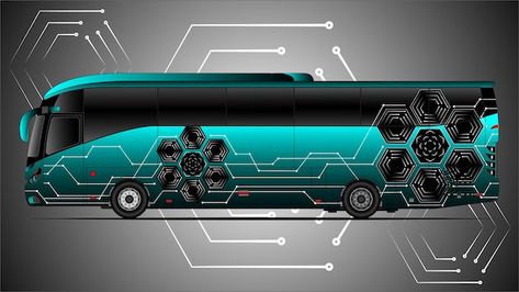 Bus Colour Design, Bus Colour, Vector Bus, Luxury Rv Living, Bus Skin, Bus Skin Design, Luxury Rv, Luxury Bus, Modern Bungalow House