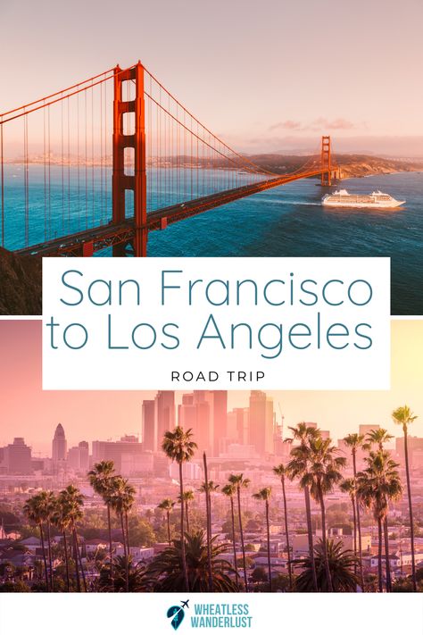 Las Vegas To San Francisco Road Trips, La To San Francisco Road Trip, Los Angeles Road Trip, San Francisco Road Trip, Pacific Coast Road Trip, California Coast Road Trip, Crazy Adventures, California Roadtrip, California Road Trip