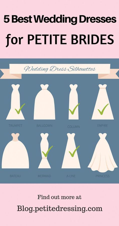 Find out the best wedding dresses for petite brides under 5'4".  Understand what works and doesn't work on a short bride. Petite Bride Wedding Dress, Wedding Dresses For Petite Brides, Wedding Dresses For Petite, Petite Wedding Dresses, Short Brides, Wedding Dresses For Short Bride, Petite Bride, Short Bride, Wedding Dress Types
