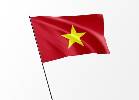 Vietnam Independence Day, Vietnamese Flag, Vietnam Flag, Flying High, Flags Of The World, Flag Pole, Premium Photo, 1 Million, Independence Day