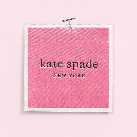 kate spade new york on Instagram: “our new logo. our new label. our new pink. (we call it “pink kiss.”) now look a little closer. that’s our new green. we named it “clover.”…” Kate Spade Aesthetic, Kate Spade Wallpaper, Andy Spade, Hotline Bling, Kate Spade Logo, Spade Logo, Pink Aura, Ace Of Spades, Hand Of Cards