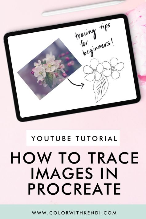 Learn how to trace images in Procreate. Learn How To Use Procreate, How To Trace A Picture On Procreate, Tracing In Procreate, How To Trace On Procreate, Procreate Journal, Procreate Workbook, Procreate Beginner Tutorials, Procreate Tracing, Procreate Templates