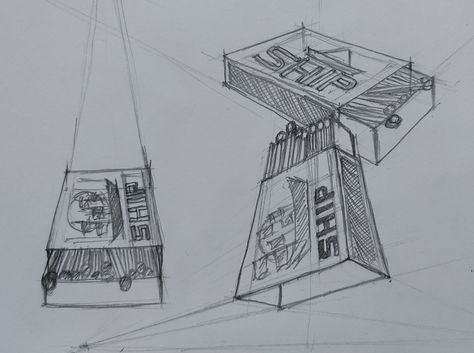 Same Object Different Views Drawing, Object Drawing Practice, Object In Perspective, Product Perspective Drawing, 1 Point Perspective Object Drawing, Structural Drawing Objects, Nift Drawing Practice, Objects In One Point Perspective, Three Point Perspective Drawing Object