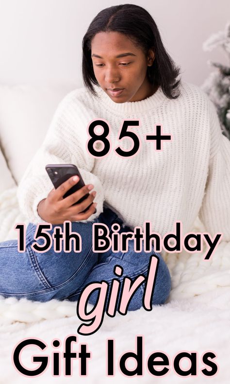 Make this birthday memorable with more than 85 unique 15th birthday girl gift ideas for every budget, interest and personality. 15 Bday Gift Ideas, Quince Birthday Gift Ideas, Birthday Ideas For 15th Girl, Birthday Gift Ideas For Girls 14-15, 15 Gifts For 15th Birthday, Presents For Teenage Girls Gift Ideas, Fifteenth Birthday Ideas, 15th Birthday Gifts For Girls Ideas, Ideas For 15th Birthday Girl