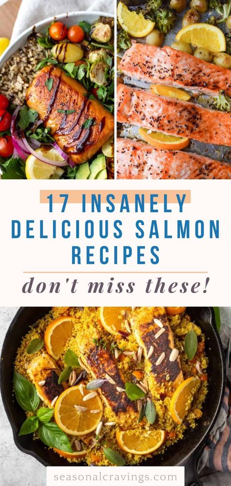 Are you looking for more ways to incorporate nutritious salmon into your dinner rotation? Look no further than these best salmon dinner recipes you can whip up quickly. Salmon is not only delicious and healthy but is also highly versatile! Simple Salmon Meals, Salmon With Salad Dinners, Quick And Easy Dinner Recipes Salmon, Salmon Summer Recipes, High Protein Salmon Dinner, Salmon Stovetop Recipes, Unique Salmon Recipes, Heart Healthy Salmon Recipes, Salmon Mediterranean Recipes