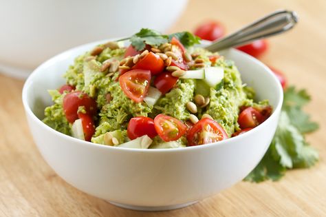 Mexican Broccoli Salad | Get Inspired Everyday! Mexican Broccoli, Healthy Broccoli Salad, Creamy Avocado Dressing, Healthy Broccoli, Salad Recipes Video, Avocado Dressing, Broccoli Salad, Healthy Salad, 21 Day Fix