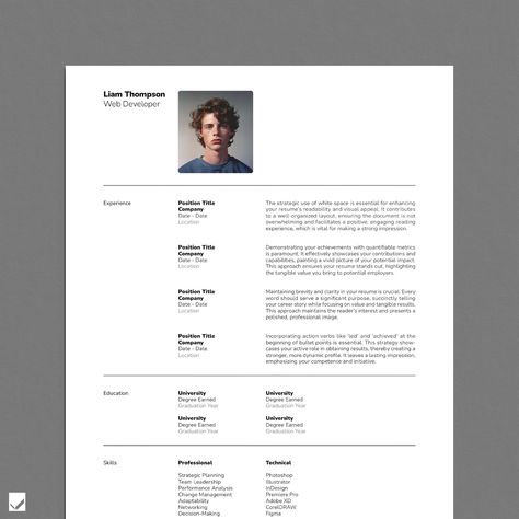 PRO VERSION - HireGradeResumes Elevate your professional image with our Swiss-inspired, elegant templates. Designed with influences from the Swiss Design Movement and International Typographic Style, they offer a perfect blend of modern minimalism and professional sophistication, ideal for creating outstanding resumes. Our templates cater to all career levels, from budding professionals to seasoned executives, adapting seamlessly to your unique professional journey. They are user-friendly and al Indesign Resume Template, International Typographic Style, Cv Inspiration, Modern Resume Design, Minimalist Resume Template, Minimal Resume, Minimalist Resume, Simple Resume Template, Simple Resume