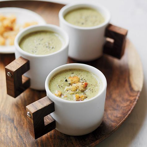 Creamy Roasted Broccoli Soup // More Warming Soups: http://www.foodandwine.com/slideshows/warming-soups #foodandwine Roasted Broccoli Soup, Farmhouse Cooking, Christmas Soup, Cream Of Broccoli, Broccoli Soup Recipes, Cream Of Broccoli Soup, Soup Cup, Broccoli Soup, Easy Soup