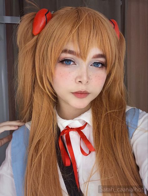 Cosplay asuka evangelion Asuka Cosplay, Evangelion Cosplay, Asuka Langley Soryu, Evangelion Art, Maid Cosplay, Asuka Langley, Vampire Art, Cosplay Makeup, Neon Genesis Evangelion